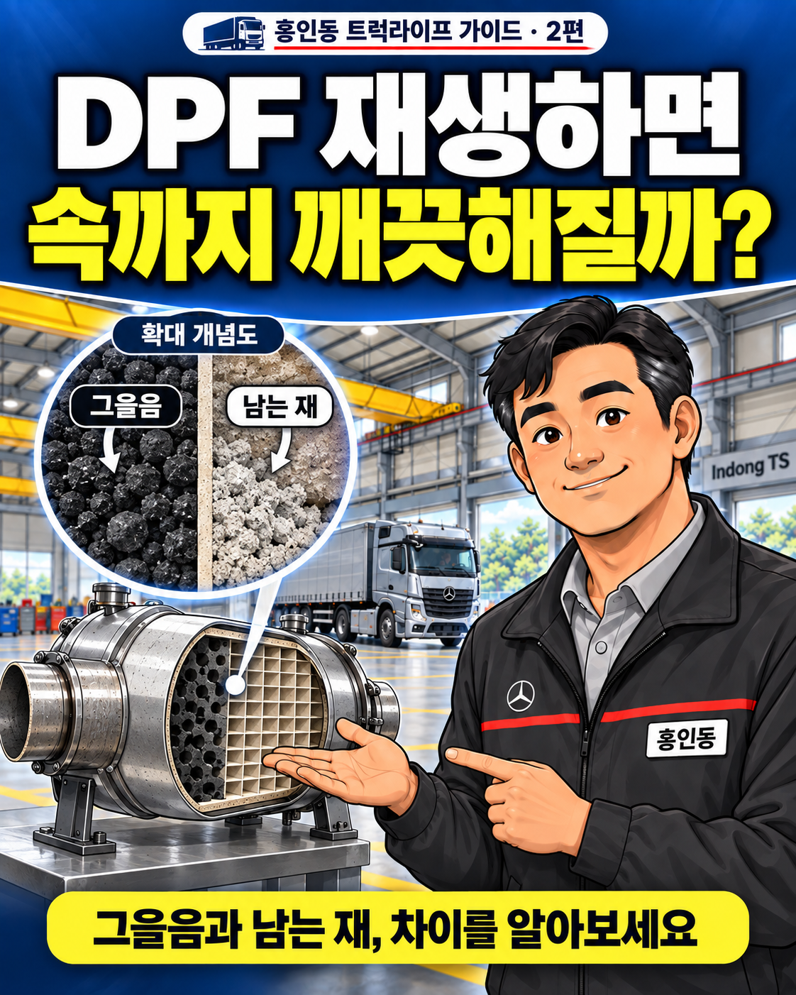 DPF 재생하면 속까지 깨끗해질까? 홍인동 트럭라이프 가이드 2편 표지